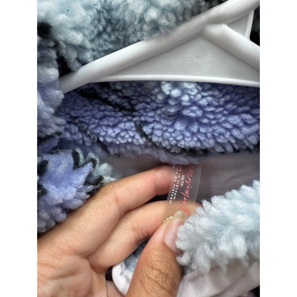 Free People Movement Hit The Slopes Printed Fleece Jacket in Twilight Forest XS - Picture 4 of 4